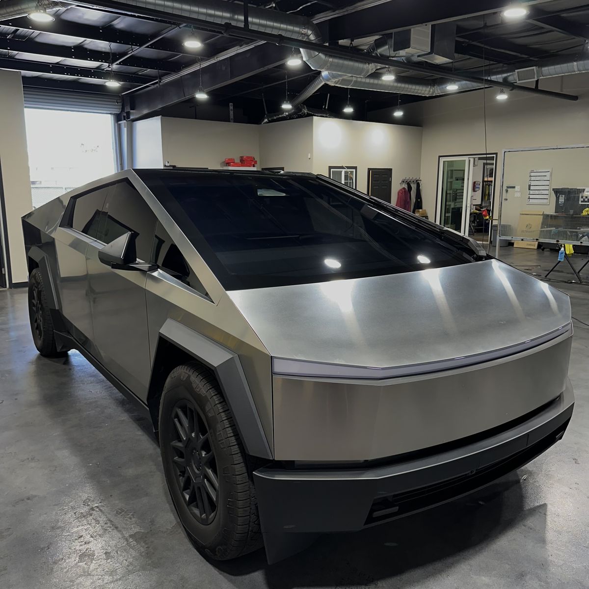 Tesla Cybertruck in for service at Best Auto Care Visalia