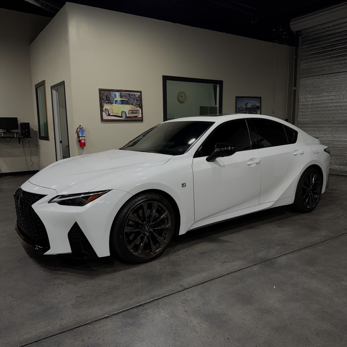Lexus IS with window tint installed