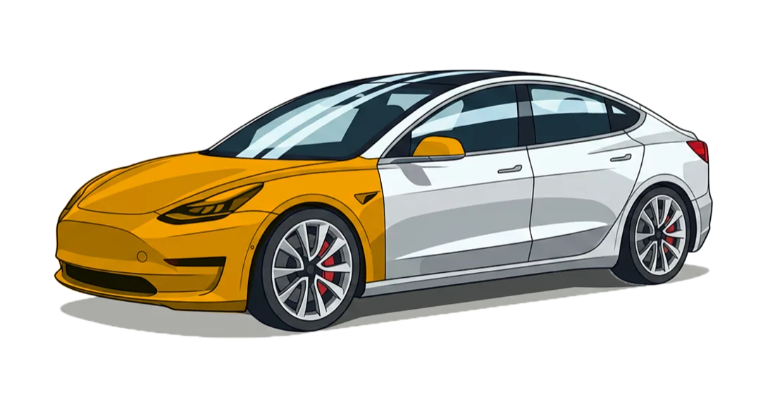 Full Front Protection Package coverage diagram: full bumper, hood, fenders, mirrors and headlights highlighted