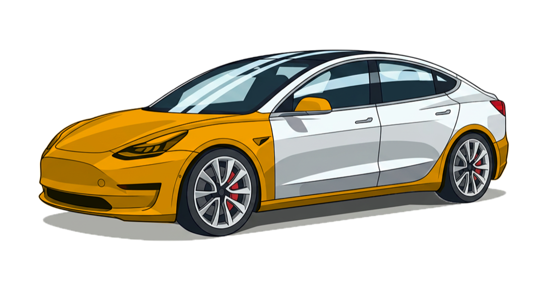 Track Pack Protection Package coverage diagram: full front, A-pillars, rocker panels and rear wheel impact areas highlighted