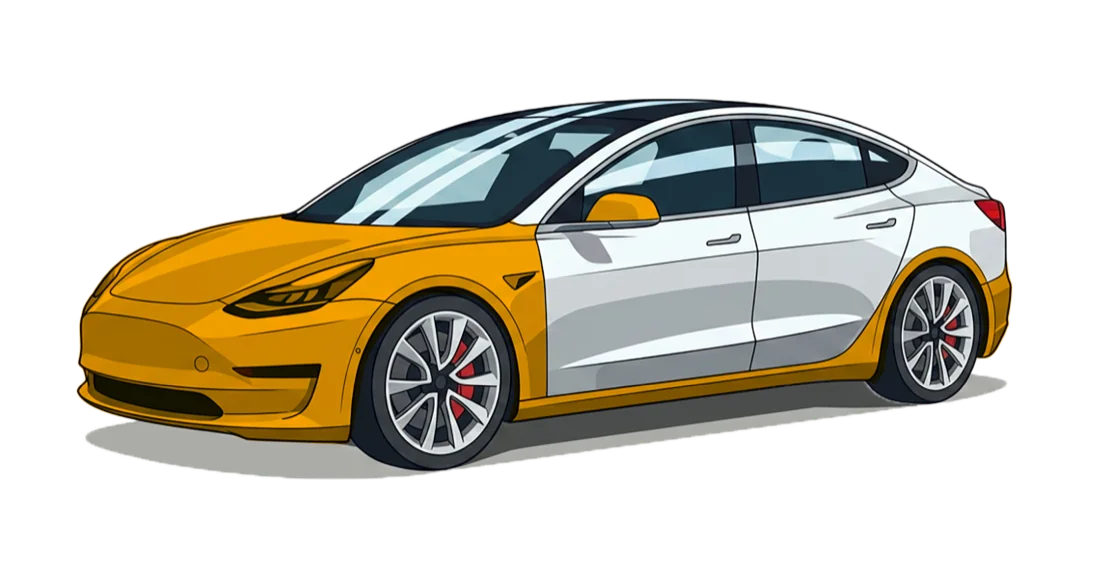 Track Pack Protection Package coverage diagram: full front, A-pillars, rocker panels and rear wheel impact areas highlighted